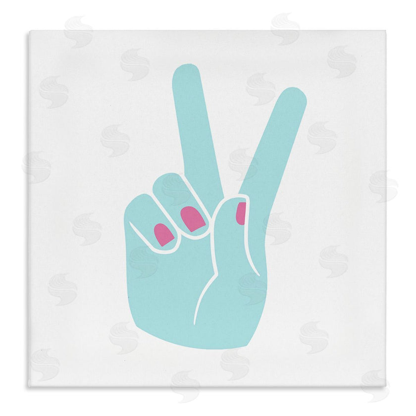 Stupell Studio | Peace Hand with Nail Polish