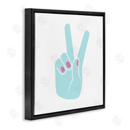 Stupell Studio | Peace Hand with Nail Polish