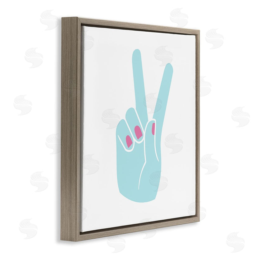 Stupell Studio | Peace Hand with Nail Polish