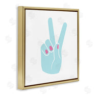 Stupell Studio | Peace Hand with Nail Polish