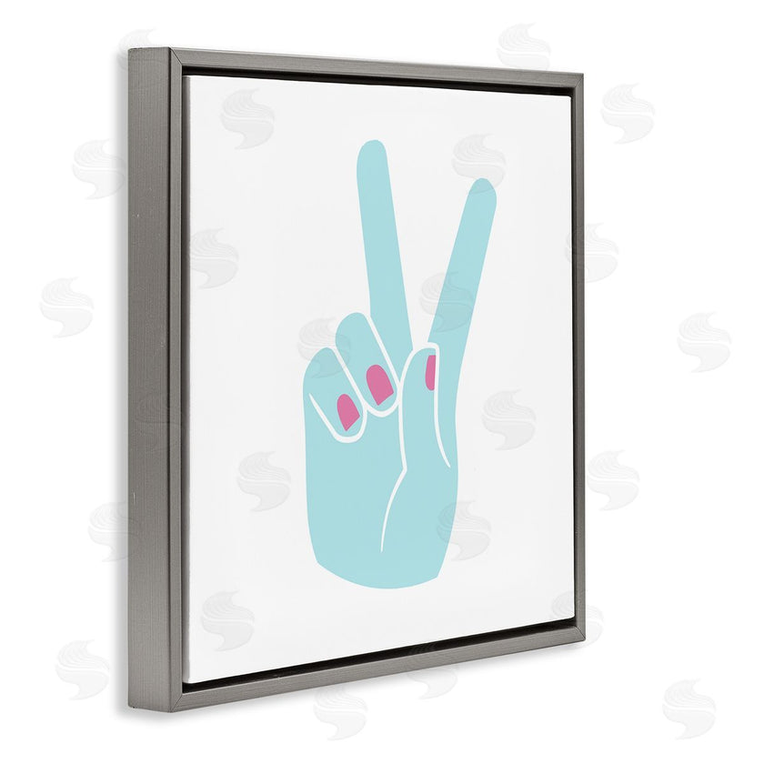 Stupell Studio | Peace Hand with Nail Polish