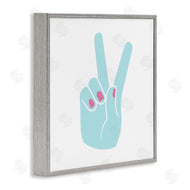 Stupell Studio | Peace Hand with Nail Polish