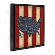 Jennifer Pugh | United States Map on Stripes