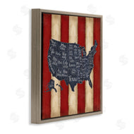 Jennifer Pugh | United States Map on Stripes