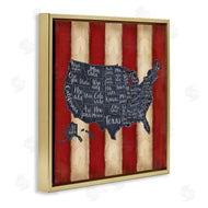 Jennifer Pugh | United States Map on Stripes