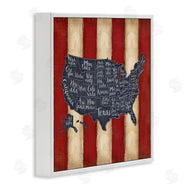 Jennifer Pugh | United States Map on Stripes