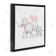 Studio Q | Elephant Family with Pink Balloons