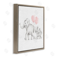 Studio Q | Elephant Family with Pink Balloons