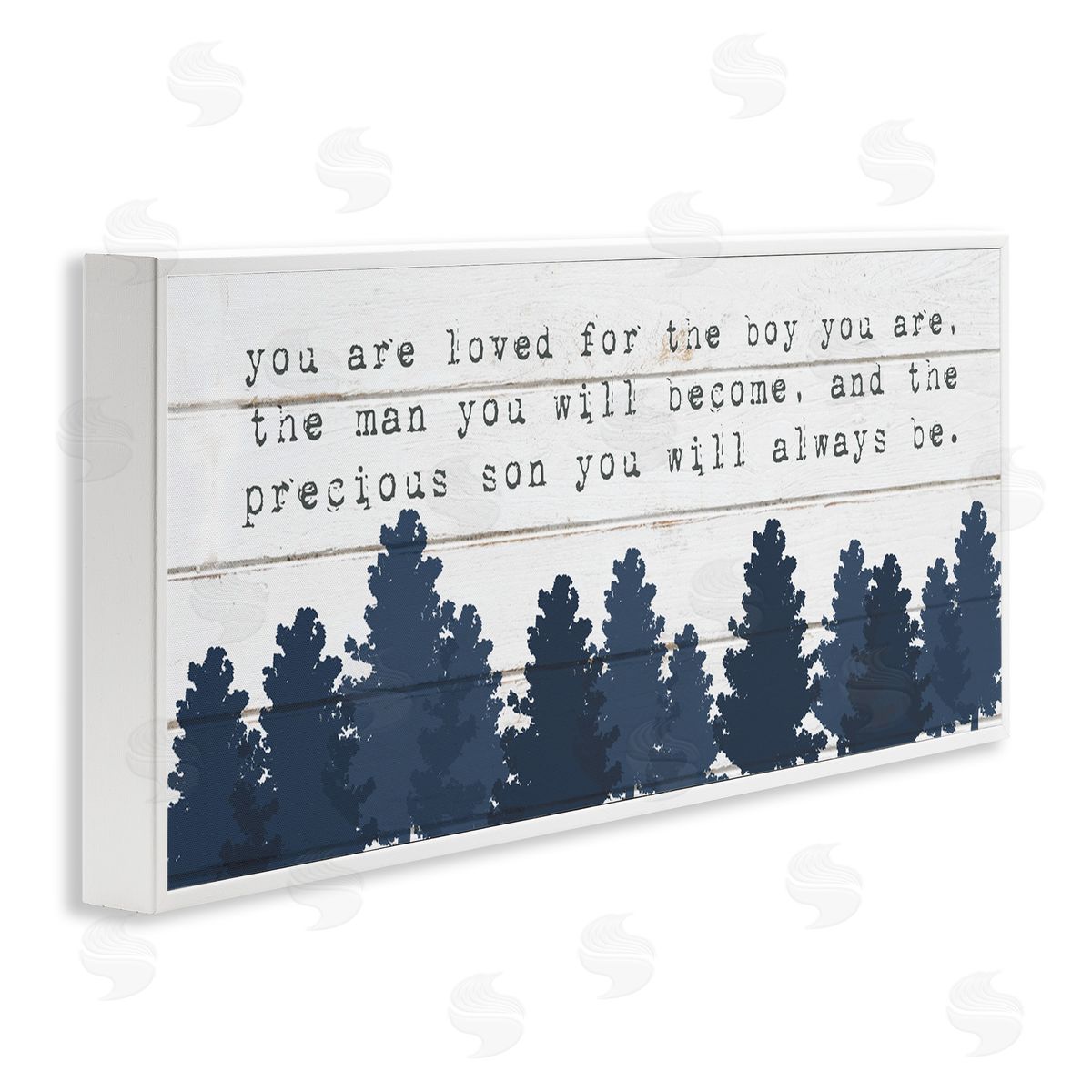 Precious Son You Are Phrase White Frame Print Wall Art, Home Decor by Stupell Studio