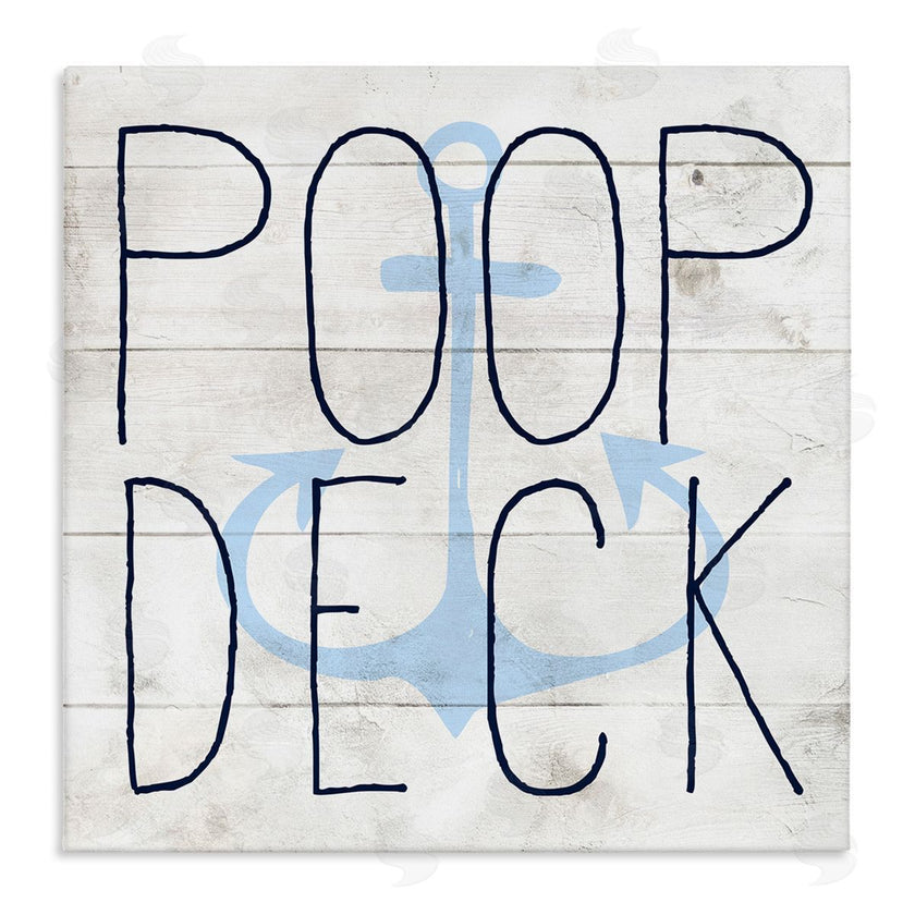 Stupell Studio | Poop Deck Funny Beach House