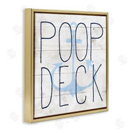 Stupell Studio | Poop Deck Funny Beach House