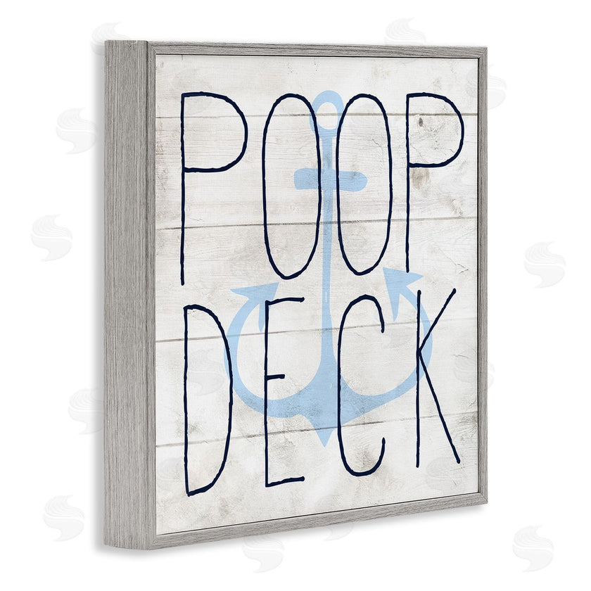 Stupell Studio | Poop Deck Funny Beach House