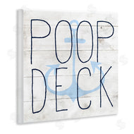 Stupell Studio | Poop Deck Funny Beach House