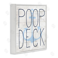 Stupell Studio | Poop Deck Funny Beach House