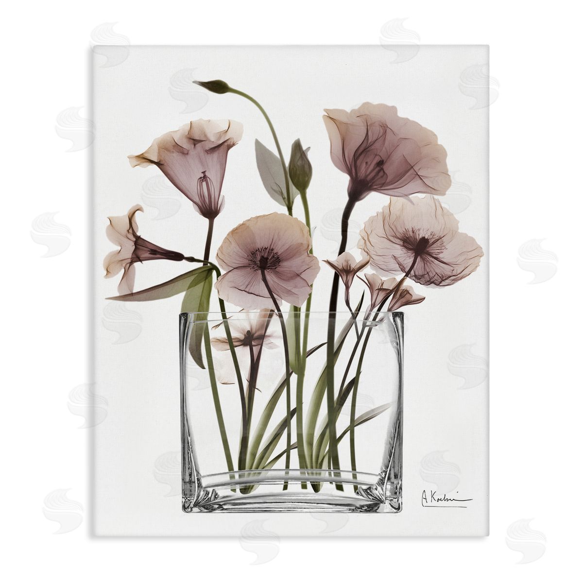 Modern Elegant Vase Canvas Wall Art, Home Decor by Albert Koetsier