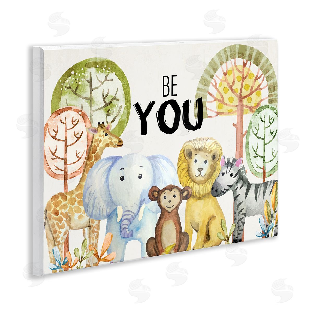 Be You Jungle Animals Wood Plaque Wall Art, Home Decor by Kim Allen