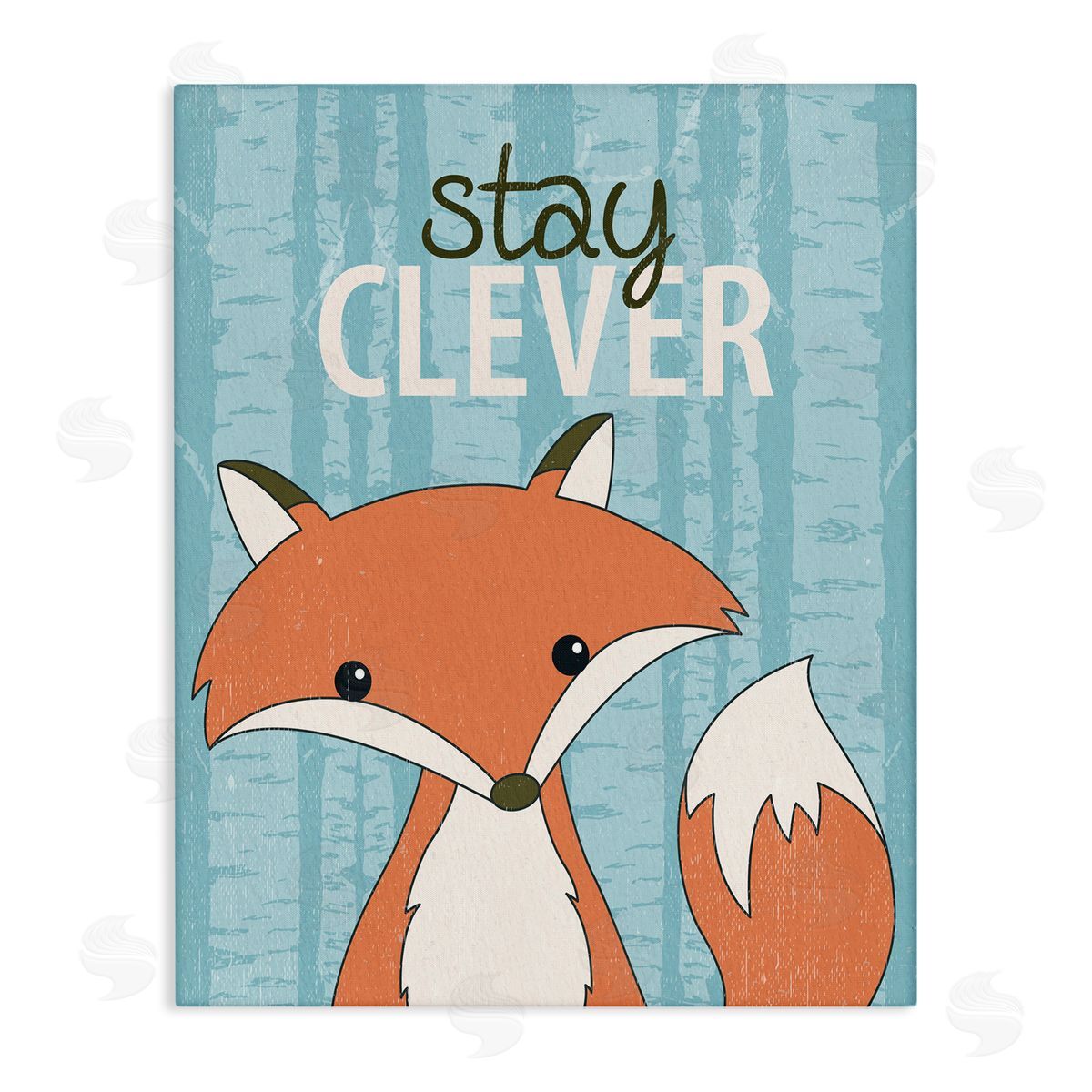 Stay Clever with Fox Canvas Wall Art, Home Decor by Kim Allen