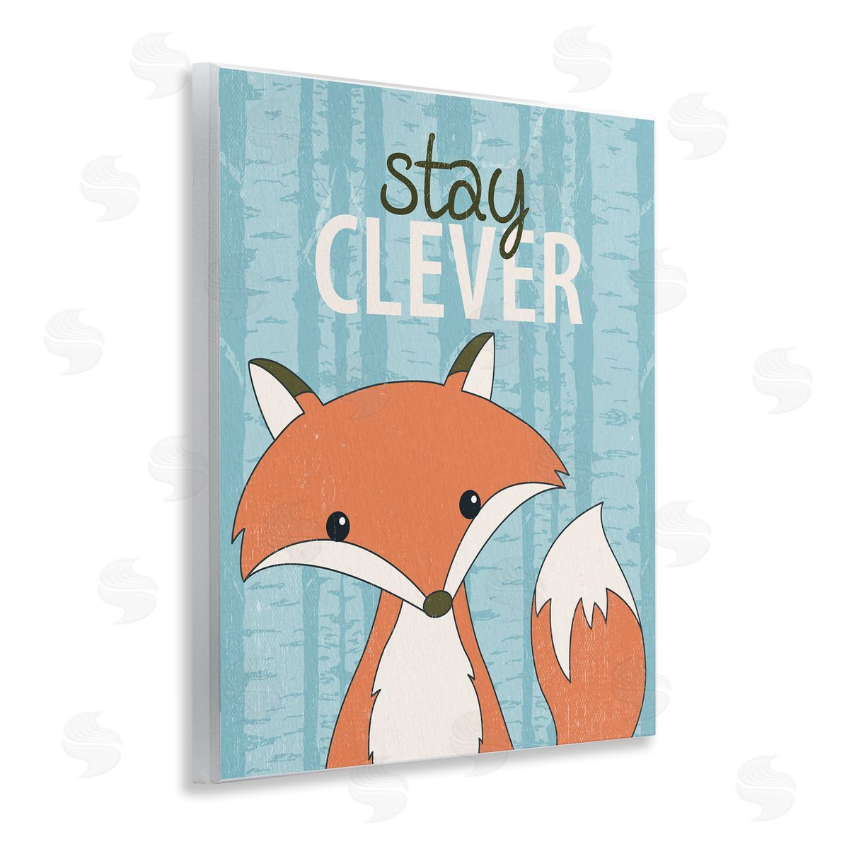 Stay Clever with Fox Wood Plaque Wall Art, Home Decor by Kim Allen