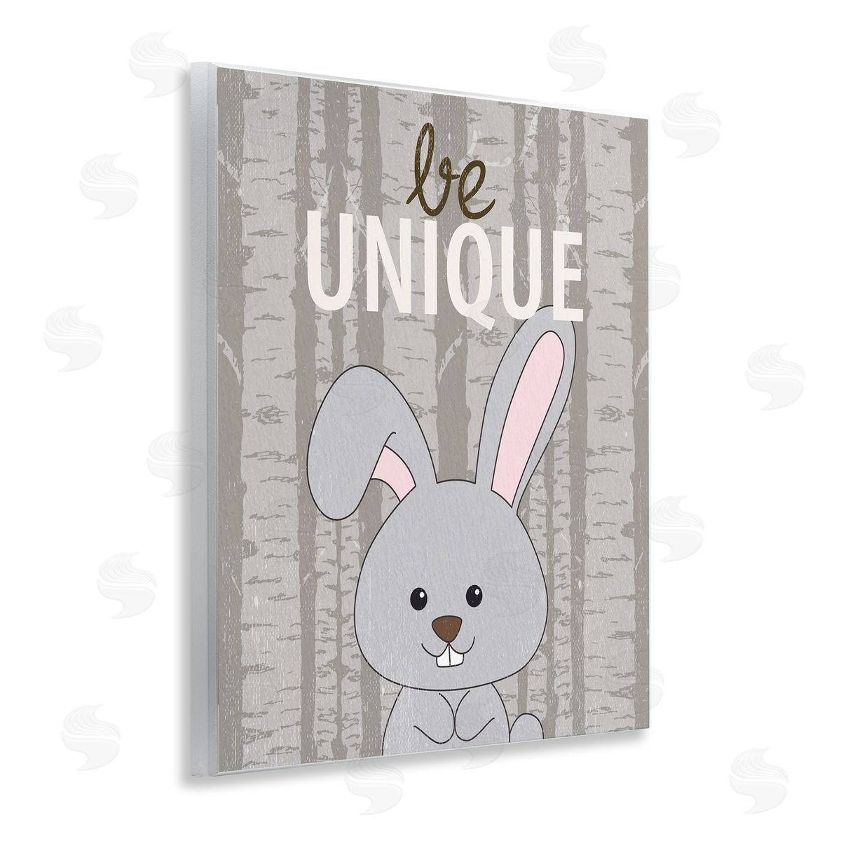 Be Unique Woodland Bunny Wood Plaque Wall Art, Home Decor by Kim Allen