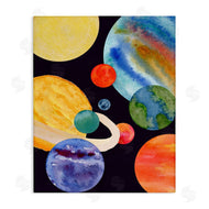 Corinne Rose Designs | Planetary Galaxy in Space