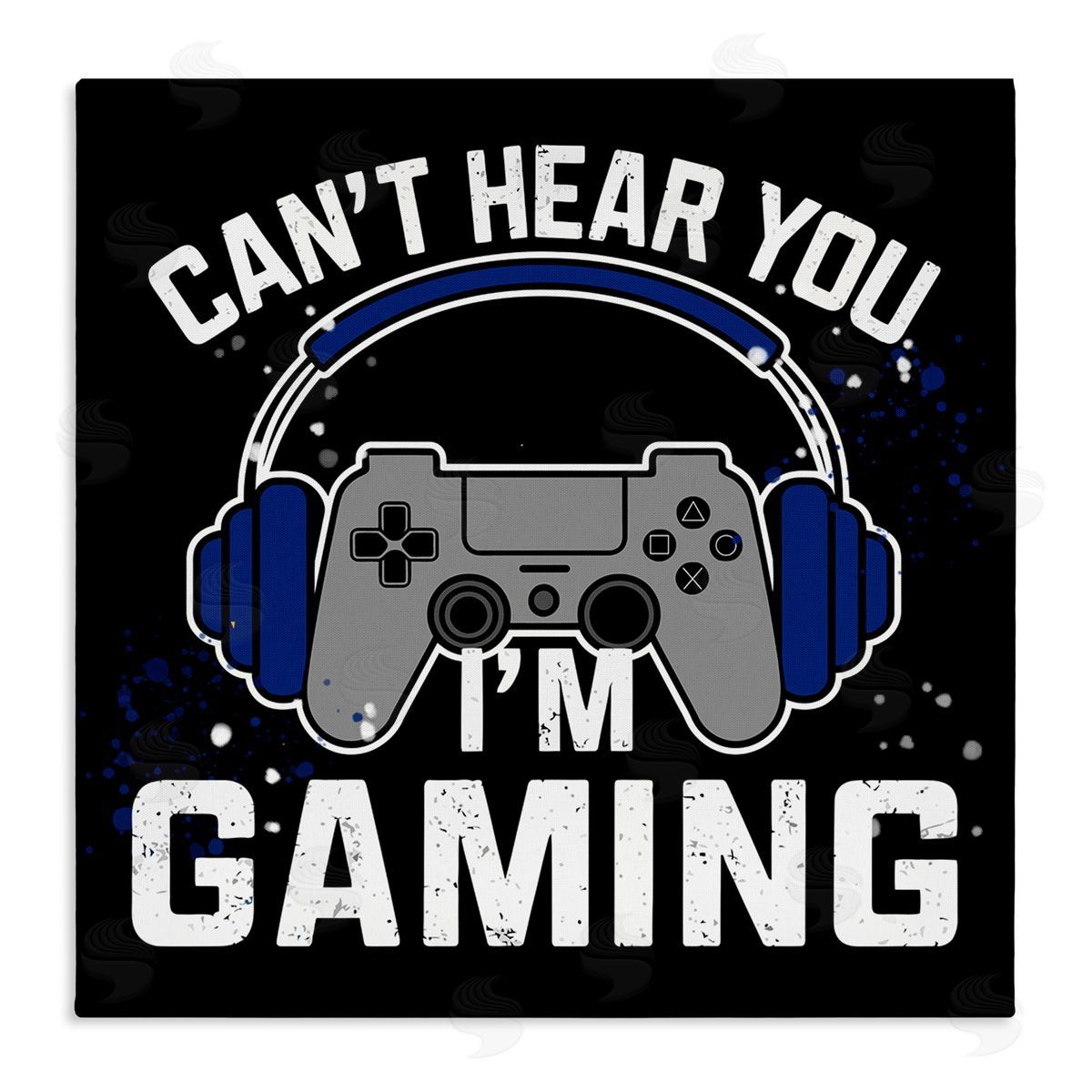 Can't Hear You Gaming Canvas Wall Art, Home Decor by Kim Allen