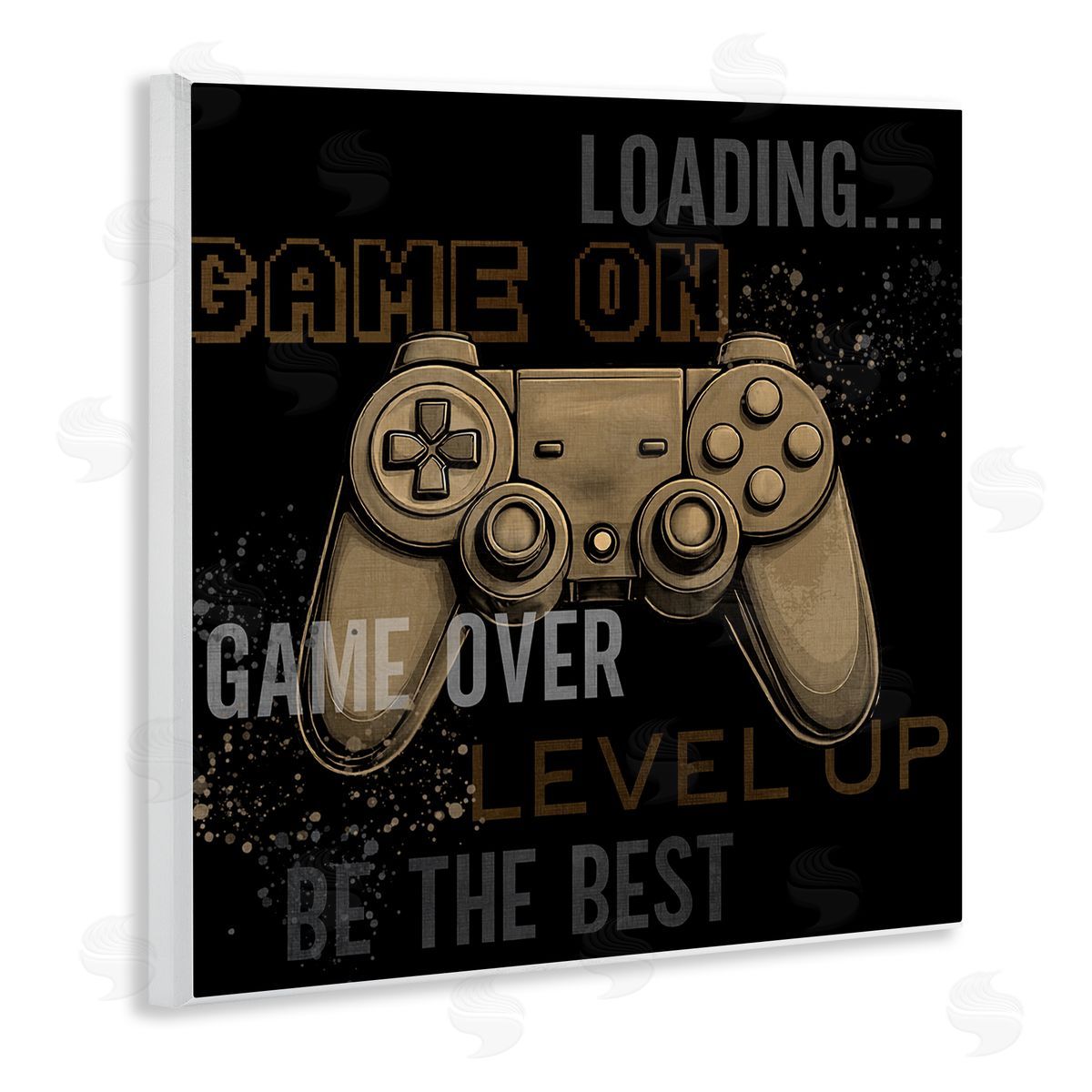 Gamer Controls Phrases Wood Plaque Wall Art, Home Decor by Kim Allen