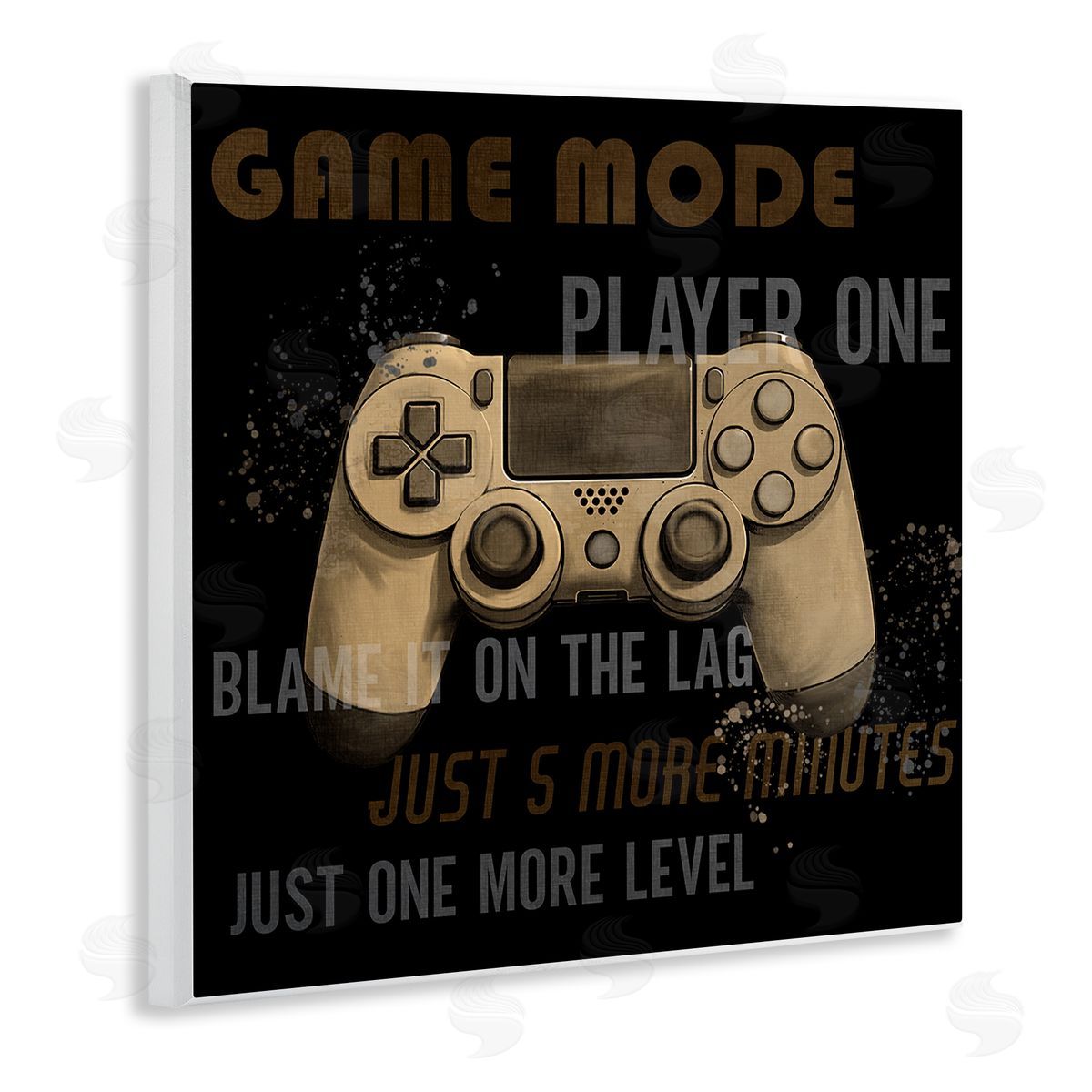 Gamer Phrases Vintage Style Wood Plaque Wall Art, Home Decor by Kim Allen