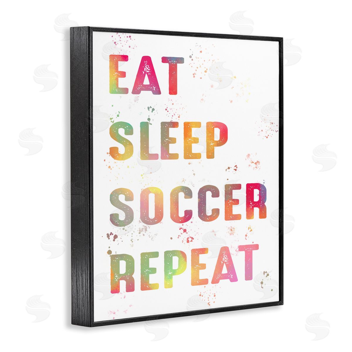 Pastel Soccer Motivation Black Frame Print Wall Art, Home Decor by Marcus Prime