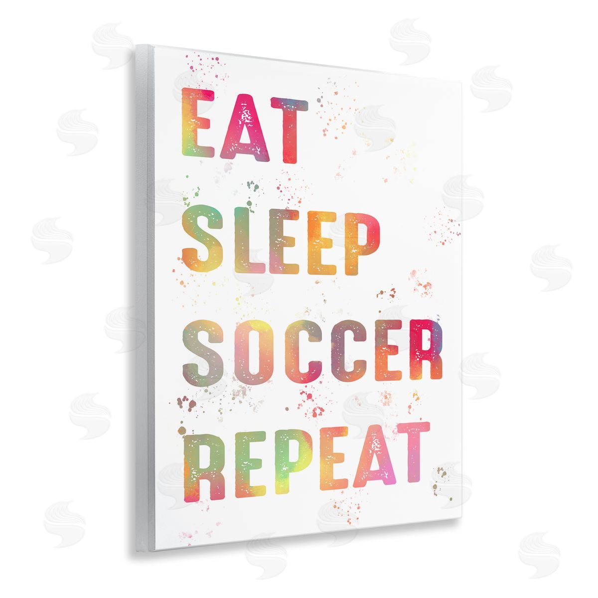 Pastel Soccer Motivation Wood Plaque Wall Art, Home Decor by Marcus Prime