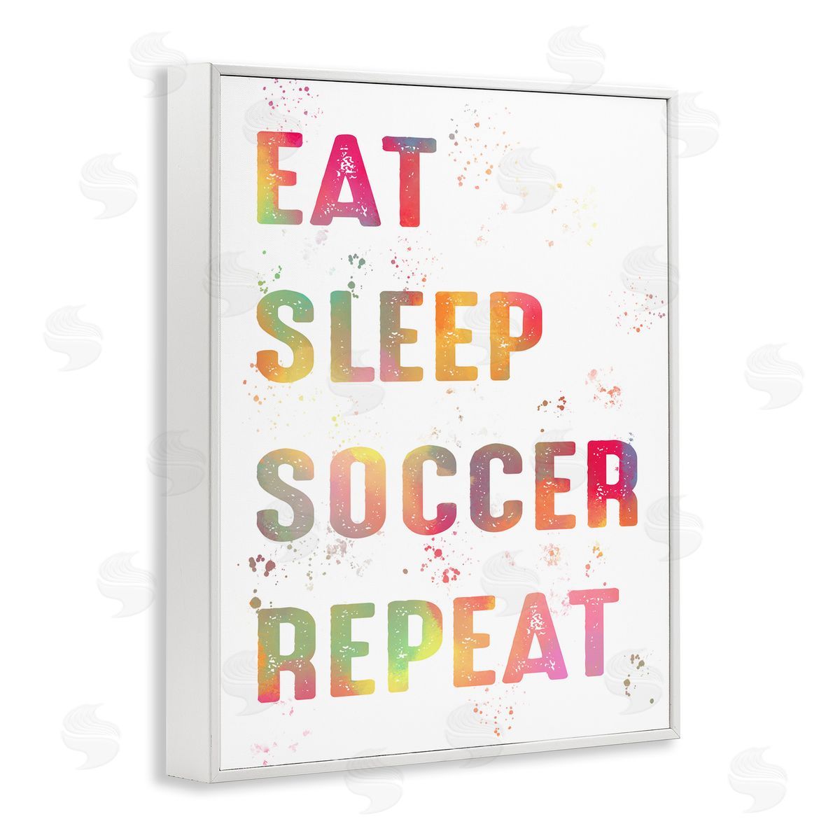 Pastel Soccer Motivation White Frame Print Wall Art, Home Decor by Marcus Prime