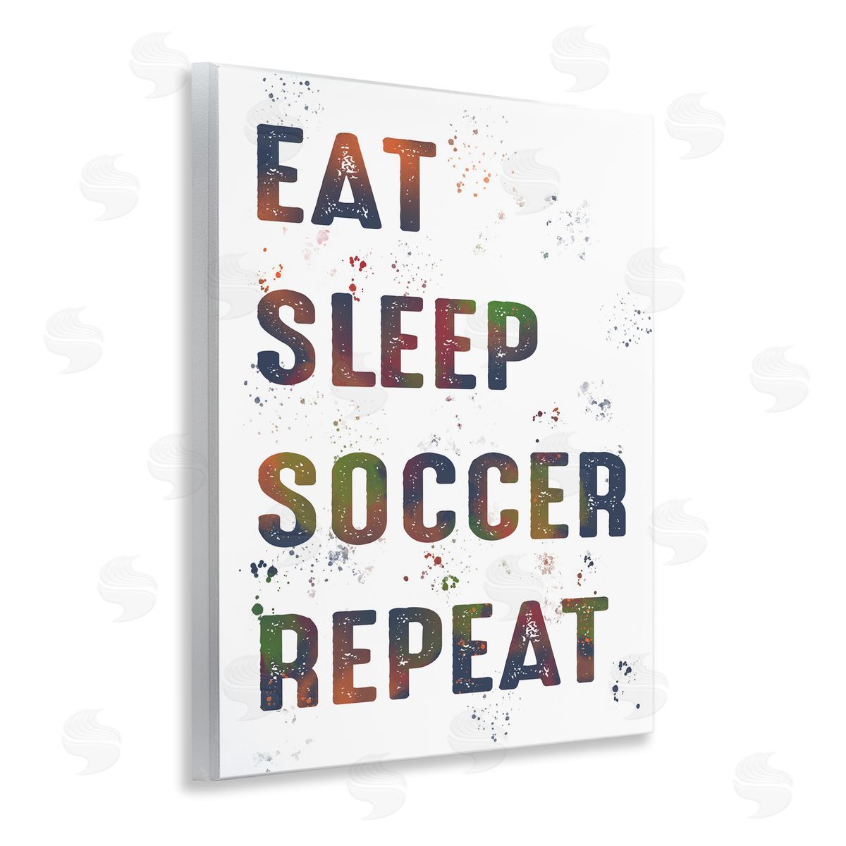 Eat Sleep Soccer Repeat Wood Plaque Wall Art, Home Decor by Marcus Prime