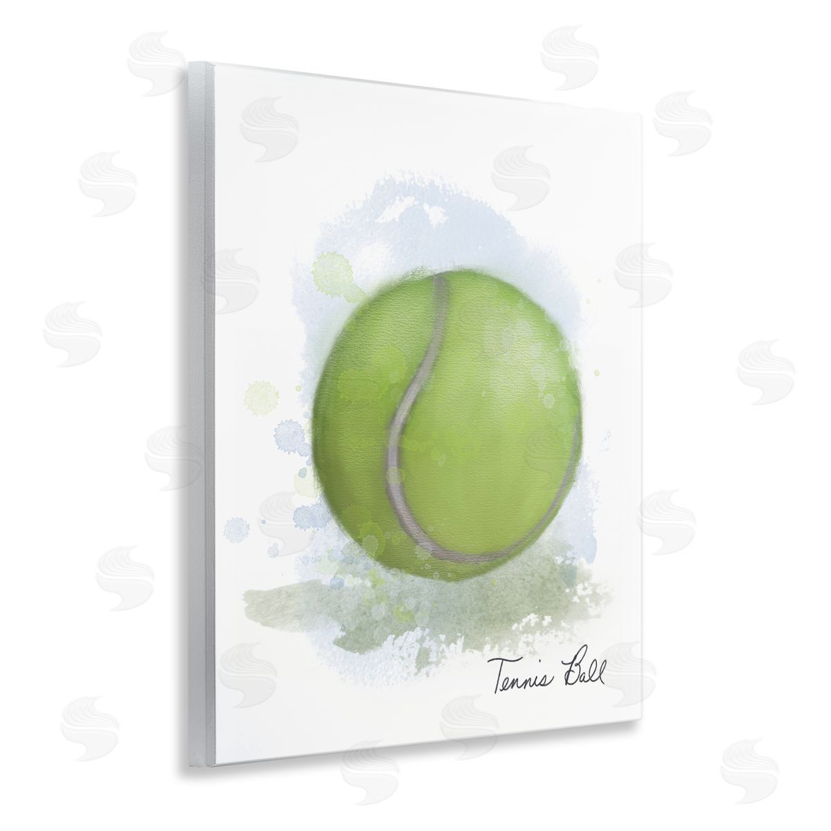 Soft Pastel Tennis Ball Wood Plaque Wall Art, Home Decor by Matthew Piotrowicz