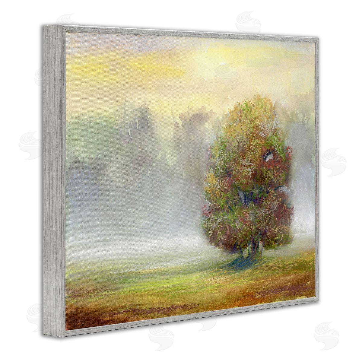Dry Brush Tree in Nature Grey Frame Print Wall Art, Home Decor by Ashley Davis
