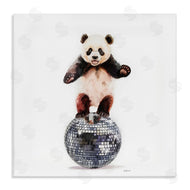Amanda Greenwood | Panda Balancing on Disco Ball