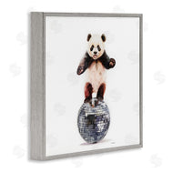 Amanda Greenwood | Panda Balancing on Disco Ball