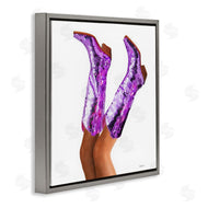 Amanda Greenwood | Purple Glam Cowgirl Boots