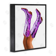 Amanda Greenwood | Purple Glam Cowgirl Boots