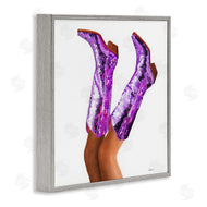 Amanda Greenwood | Purple Glam Cowgirl Boots