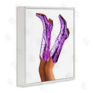 Amanda Greenwood | Purple Glam Cowgirl Boots