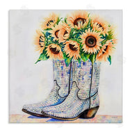 Amanda Greenwood | Sunflower Filled Cowgirl Boots