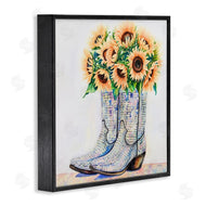 Amanda Greenwood | Sunflower Filled Cowgirl Boots