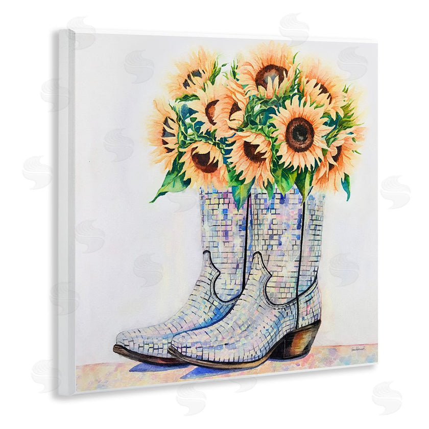 Amanda Greenwood | Sunflower Filled Cowgirl Boots