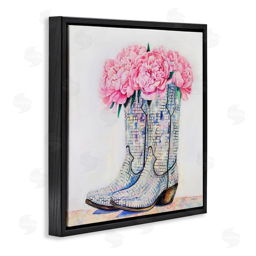 Amanda Greenwood | Floral Shimmering Cowgirl Boot