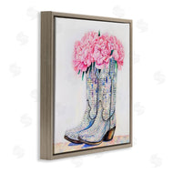 Amanda Greenwood | Floral Shimmering Cowgirl Boot