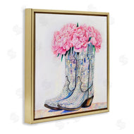 Amanda Greenwood | Floral Shimmering Cowgirl Boot