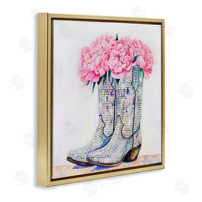 Amanda Greenwood | Floral Shimmering Cowgirl Boot