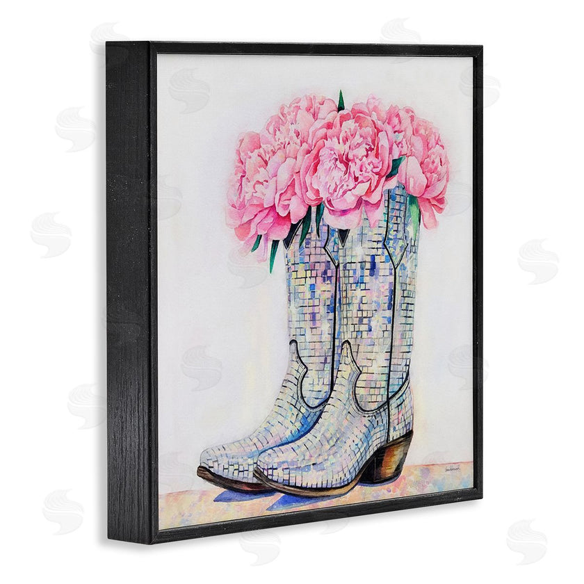 Amanda Greenwood | Floral Shimmering Cowgirl Boot
