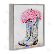Amanda Greenwood | Floral Shimmering Cowgirl Boot