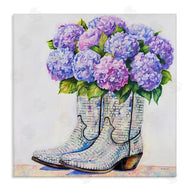 Amanda Greenwood | Hydrangea Filled Cowgirl Boots