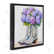 Amanda Greenwood | Hydrangea Filled Cowgirl Boots